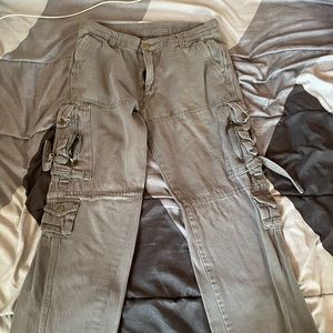 Grey 34 Extra Pockets Cargo Pants